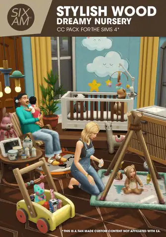 Stylish Wood Dreamy Nursery
