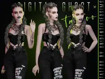 Digital Ghost Tattoo