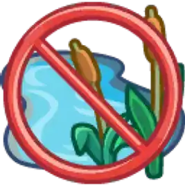 no autonomous play in water