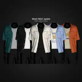 Men's Short Shirt Jacket by Gorillax3