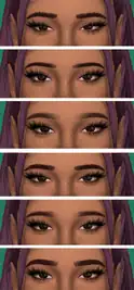 Demondare Eyebrow Sets Recolored in AMPified | Witheringsims