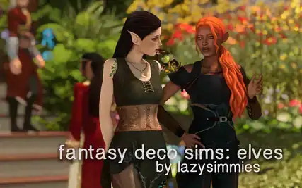 fantasy deco sims: elves