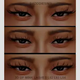 3D UP MINK LASHES VERSION L62 L63 L64