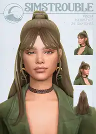 Poena Hairstyle by simstrouble