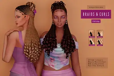 BRAIDS & CURLS - Janey is the hair