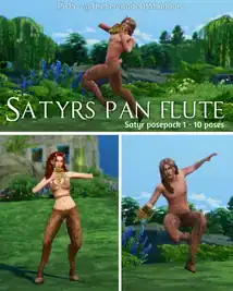37. Satyrs Panflute - Sims 4 fantasy poses