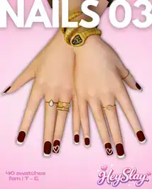 Sims 4 Baddie | Nails 03