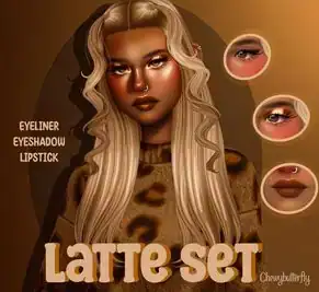 latte makeup set ☕