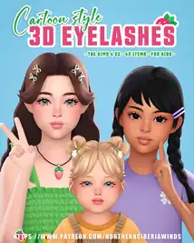 🍓3D EYELASHES FOR KIDS
