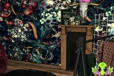 Skulls and Snakes Wallpaper Mural