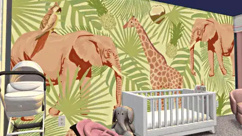 BABY NURSERY WALL MURALS FOR INFANTS AND KID'S ROOMS