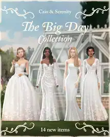 The Big Day Collection ( Wedding Dress/ Gloves/ Scarf/ Veil/ Pants/ Top/ Jumpsuit ) [MM]