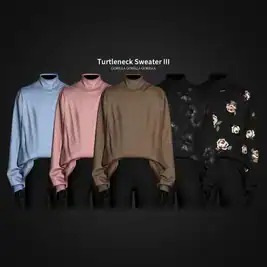 Gorillax3 Men's Turtleneck Sweater III