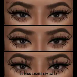 3D MINK LASHES L59 L60 L61