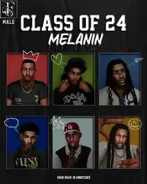 Class of Melanin (Male Version)  Skin Pack 