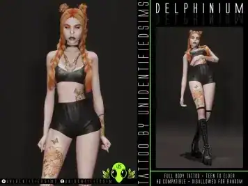 Delphinium Tattoo