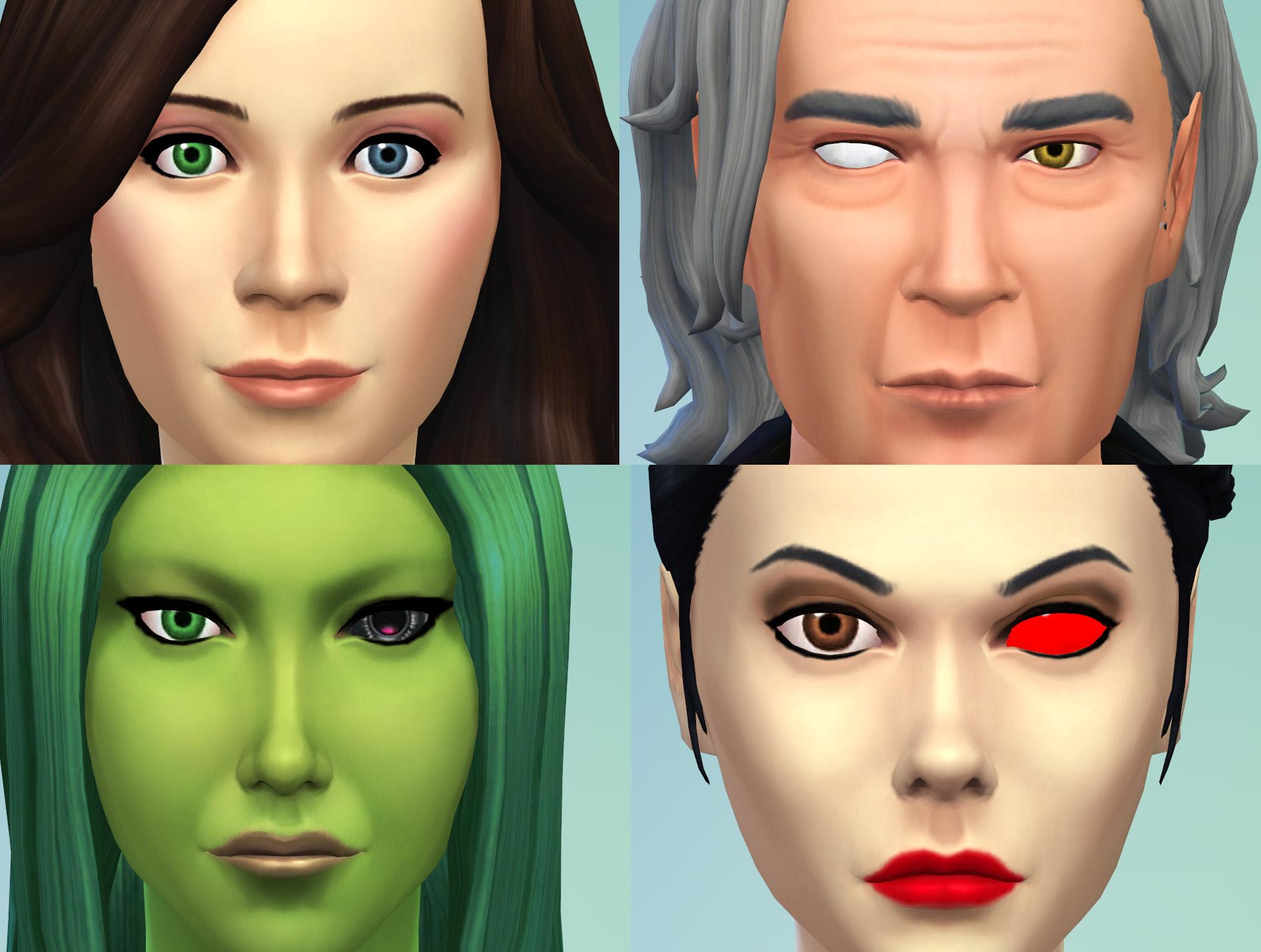 2 Different Eyes (Heterochromia, Blind Eye, Sci-Fi/Fantasy Eyes)