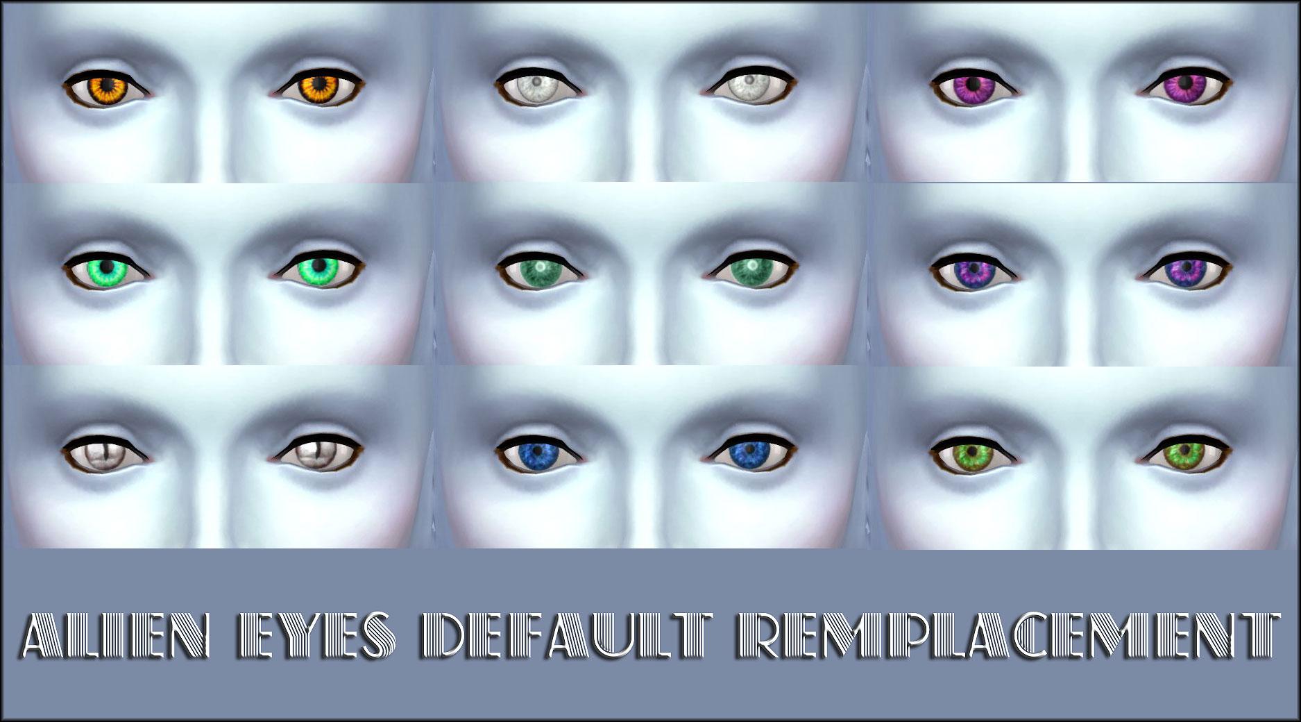 Mod The Sims Alien Eyes Unlocked Recoloured Recolor A - vrogue.co
