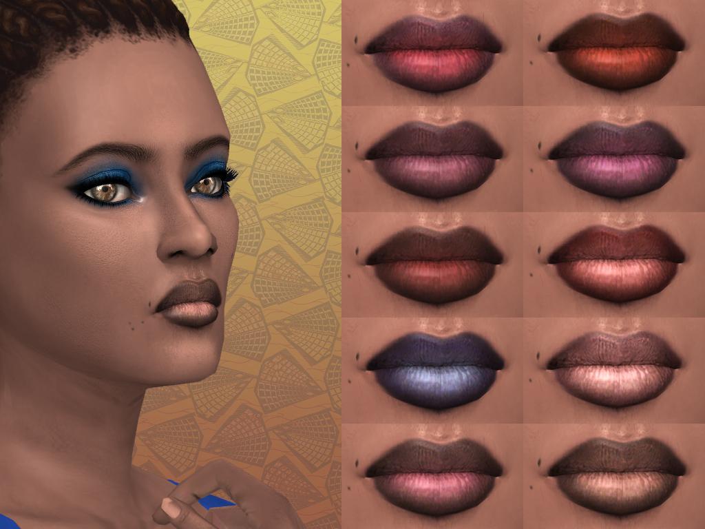 Ombre Lipstick with shine for Dark skintones