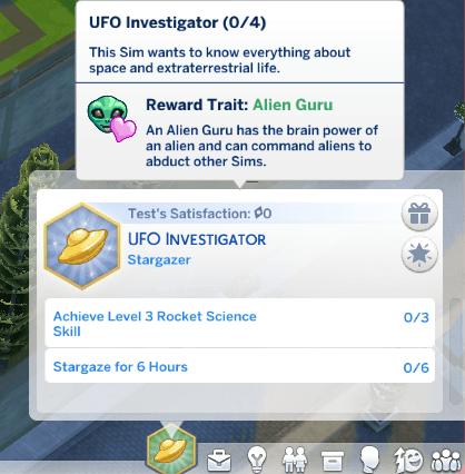 UFO Investigator Aspiration - Sims 4 Aspiration Mods
