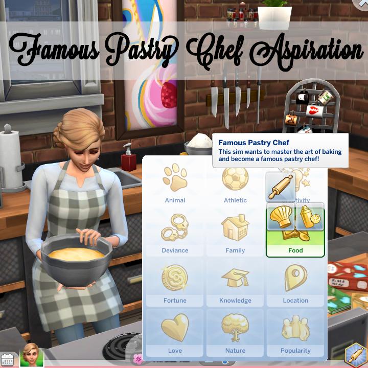 Famous Pastry Chef - Sims 4 Aspiration Mods
