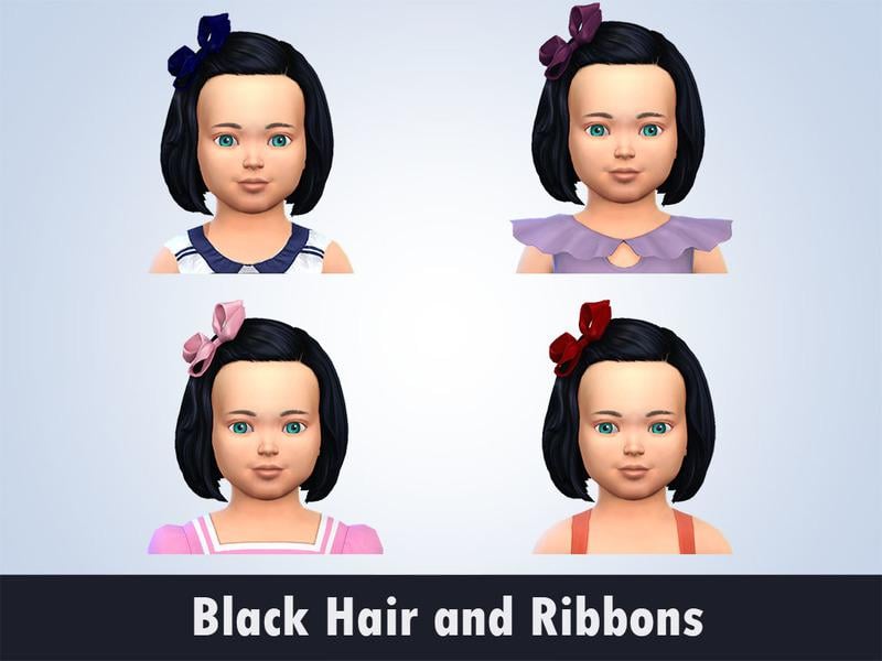 Black Hair and Ribbons