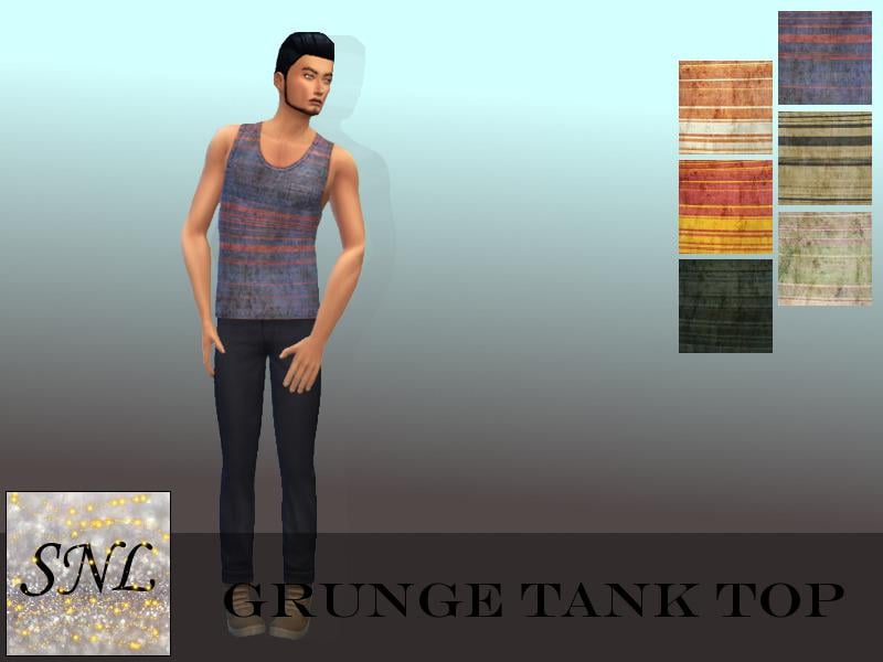 Grunge Stripe Tank Top - Outdoor Retreat needed