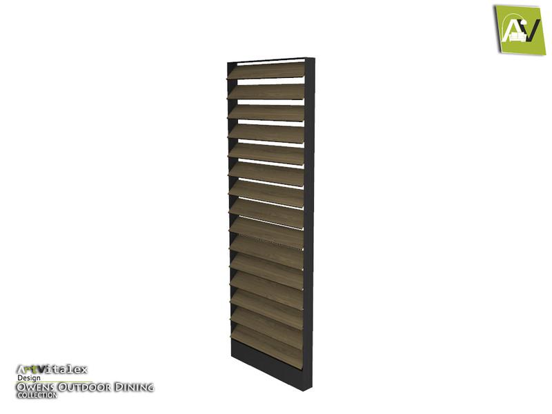 Owens Horizontal Louvered Fence Panel With Open