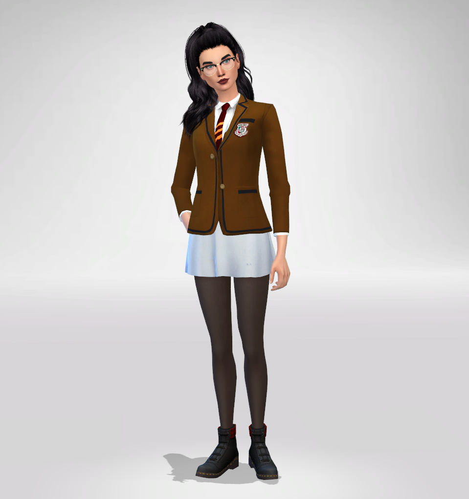 Sims 4 ddlc uniform cc - honeditor