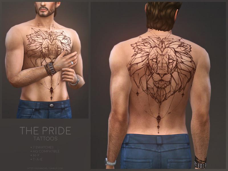 gay pride tattoos black and white