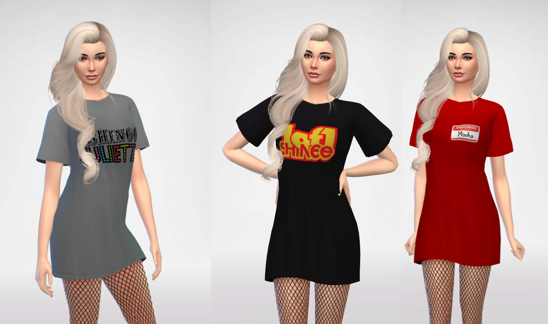 Trillyke's Oversized T-Shirt Dress SHINee Recolor