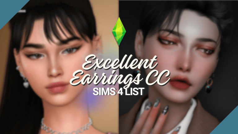 Excellent Earrings CC For The Sims 4