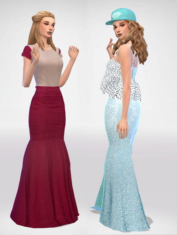 Sims 4 Mermaid Skirt