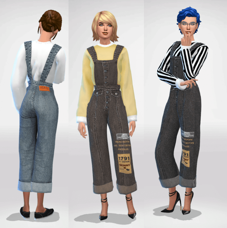 Sims 4 CC Overalls Female
