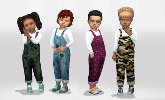 Sims 4 Toddler Overalls