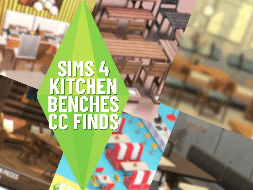 SnootySims Kitchen Benches CC Finds