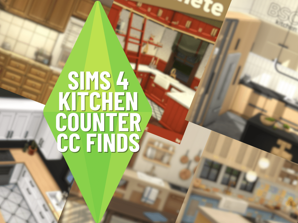 SnootySims Kitchen Counter CC Finds