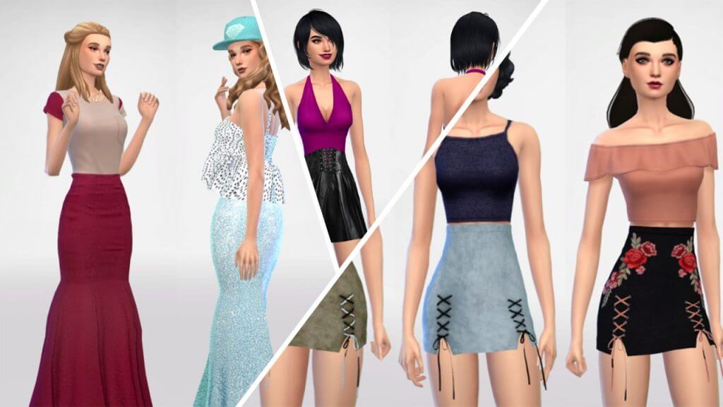 sims 4 skirts