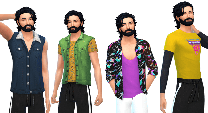 Sims 4 80s Lookbook