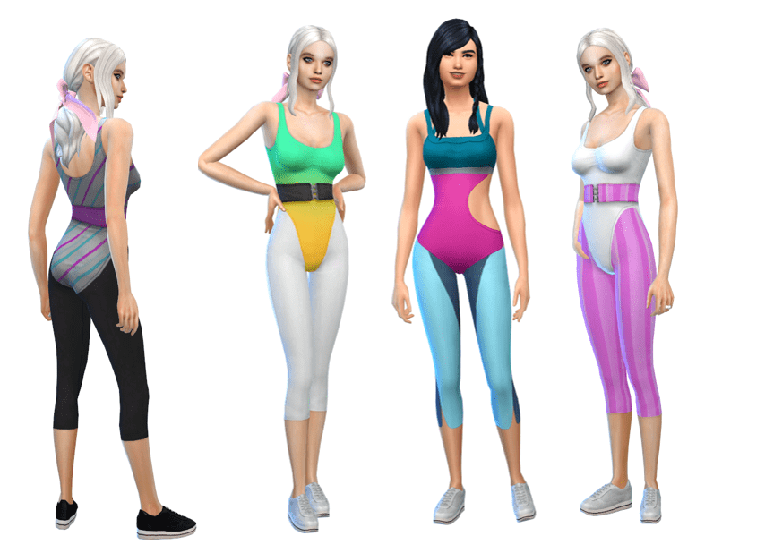 sims 4 cc 70s workout