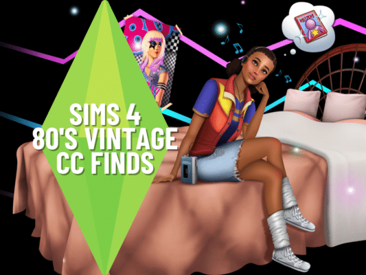 Best 80's Vintage Custom Content for the Sims 4 (2024 Update) — SNOOTYSIMS