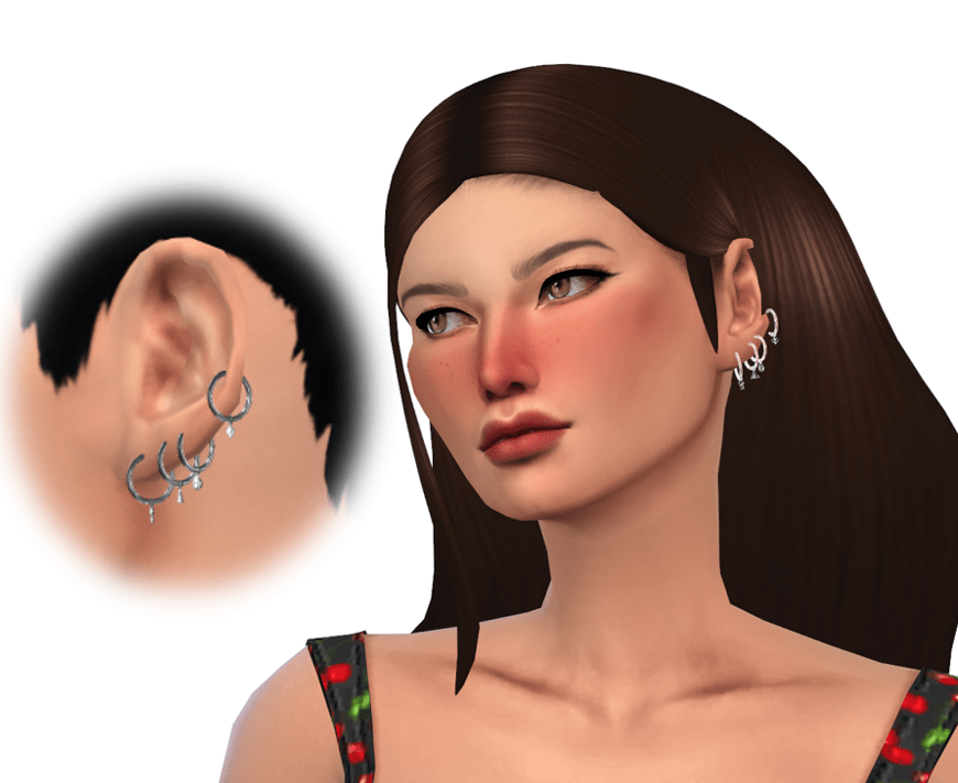 Latest Ear Piercing Custom Content for the Sims 4 — SNOOTYSIMS