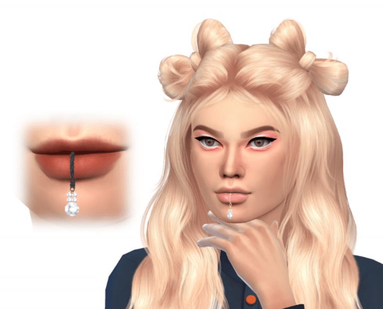 The Sims Resource Spiked Lip Piercing Vrogue Co