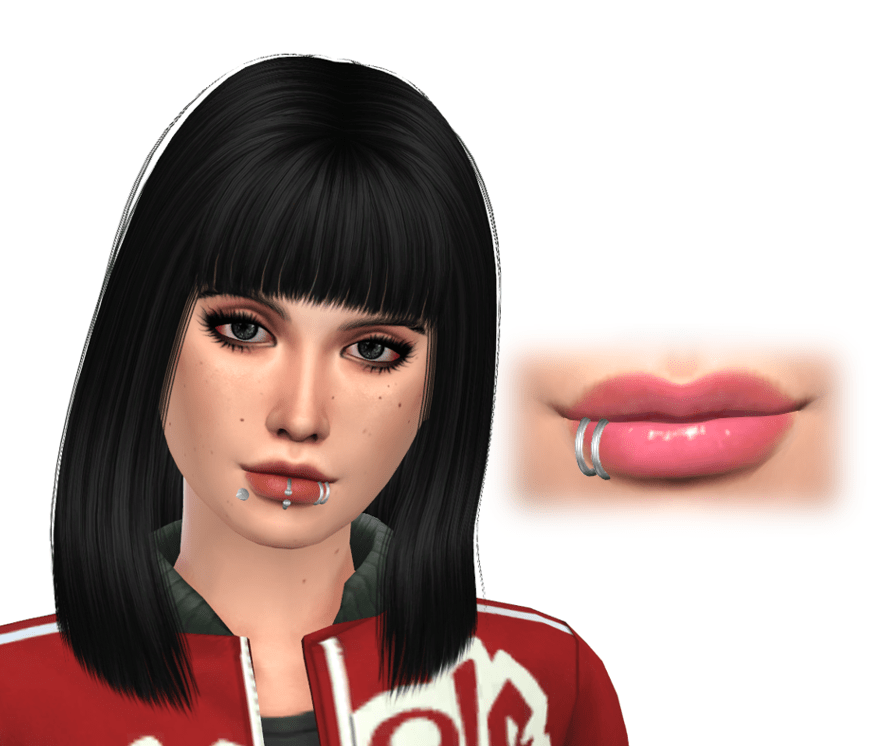 Best Lip Piercing Custom Content For The Sims Snootysims