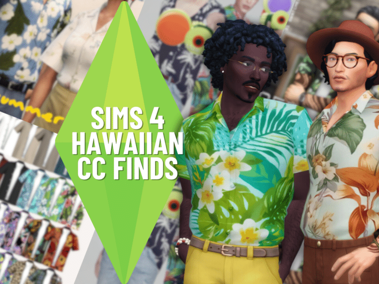Best Hawaiian shirts Custom Content for the Sims 4
