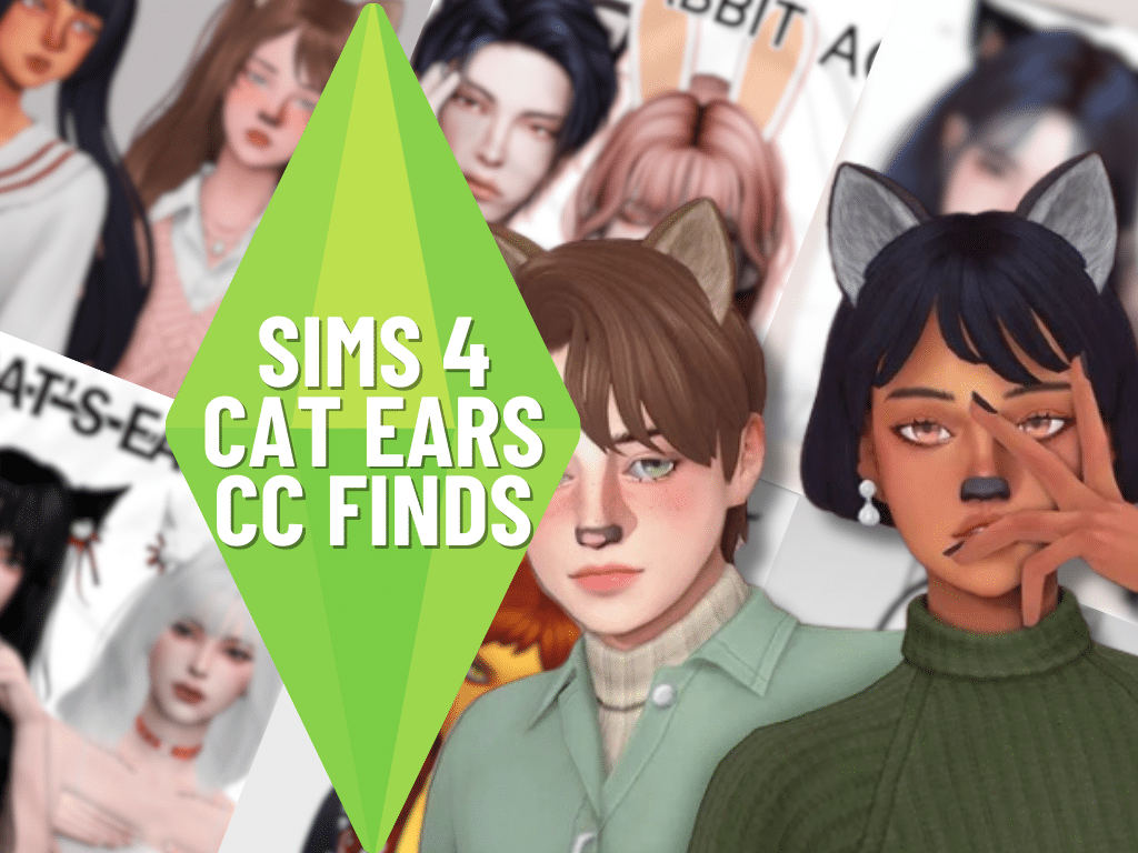 SnootySims Cat Ears CC Finds