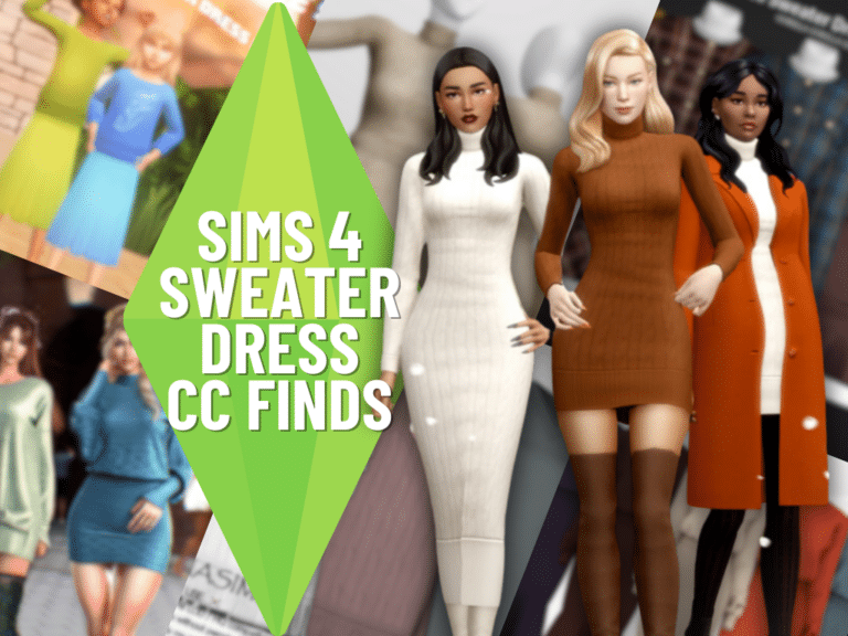 Sweater Dress Custom Content You Need to Have TS4
