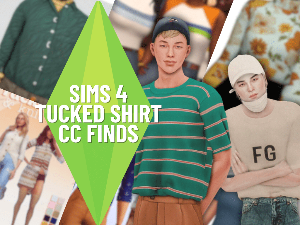 SnootySims Tucked Shirt CC Finds