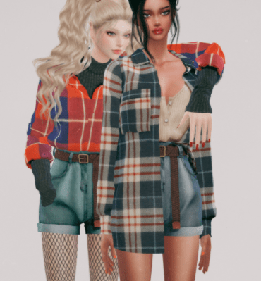 Awesome Flannel Shirts Custom Content for the Sims 4 — SNOOTYSIMS