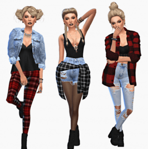 Greatest Plaid Shirts Custom Content for the Sims 4 — SNOOTYSIMS